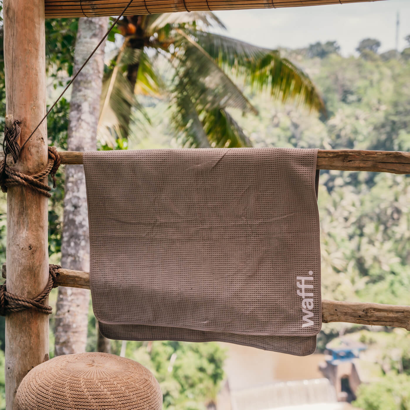 Serviette waffl - Gris Pierre