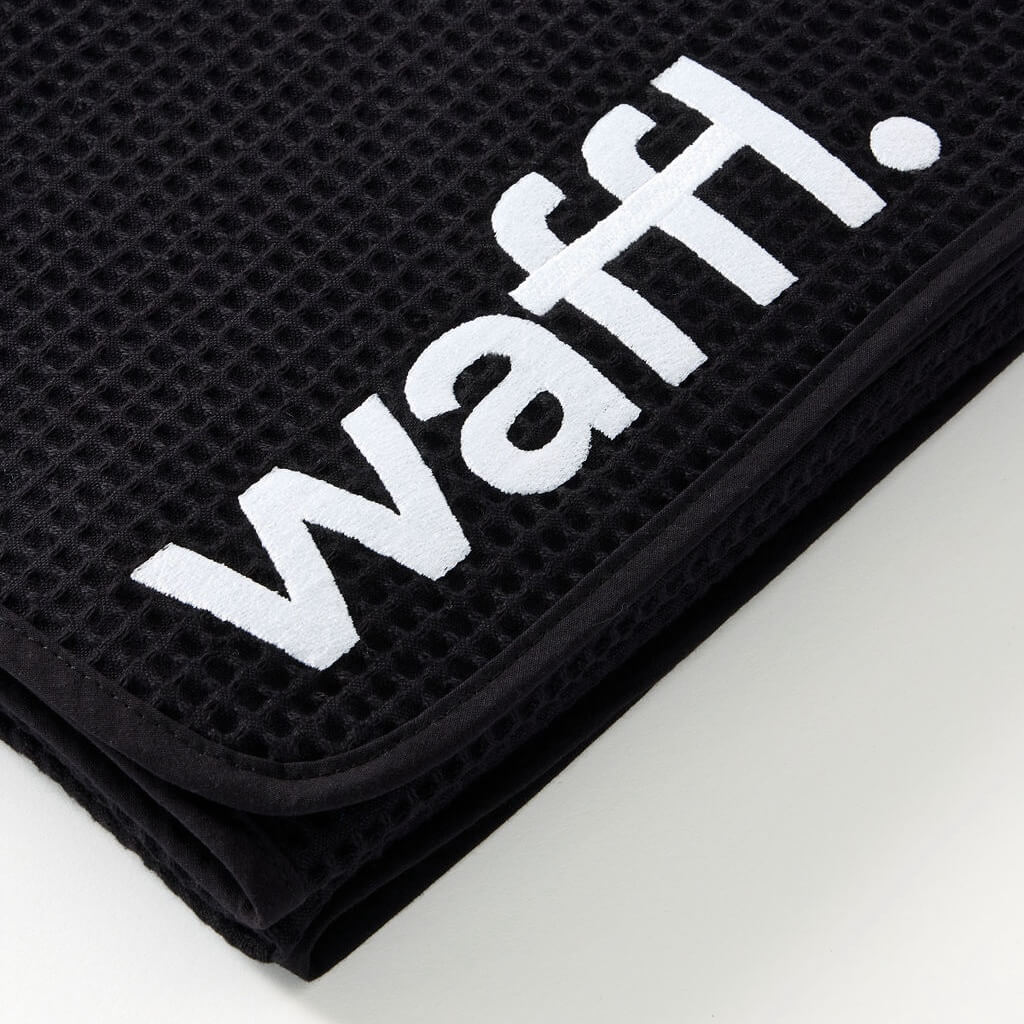 Serviette waffl - Noir