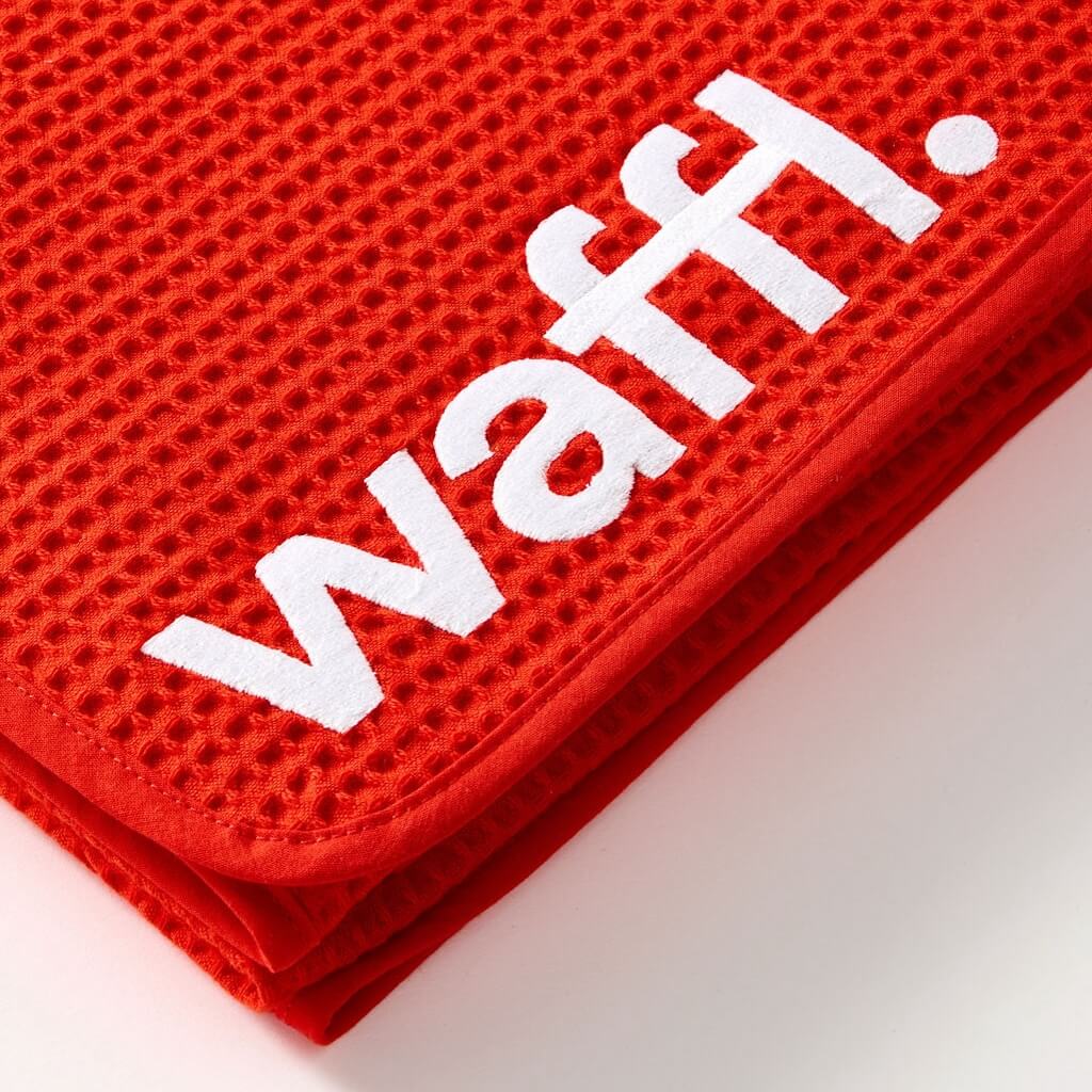 Serviette waffl - Rouge
