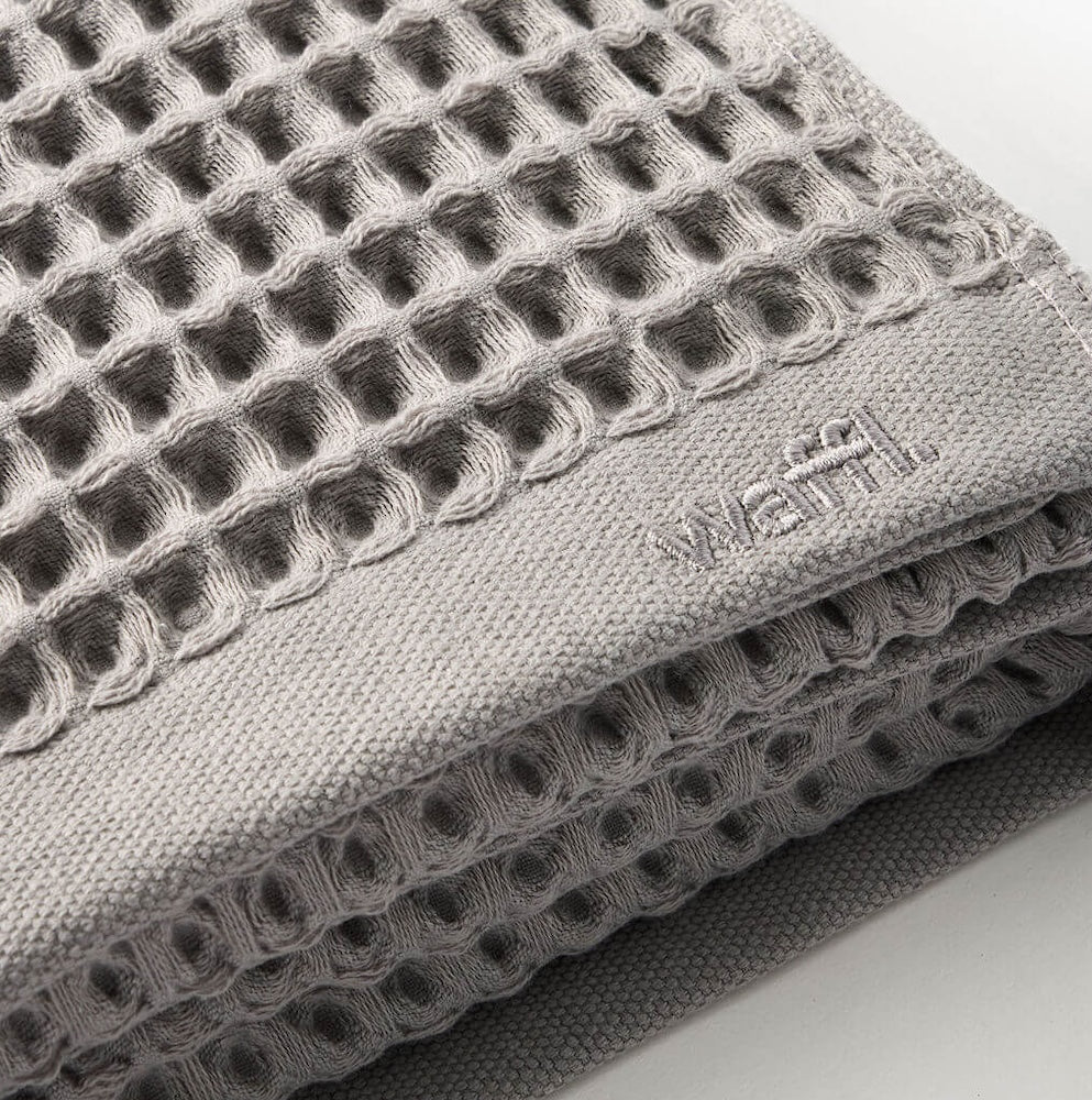waffl serviette à main - Gris pierre