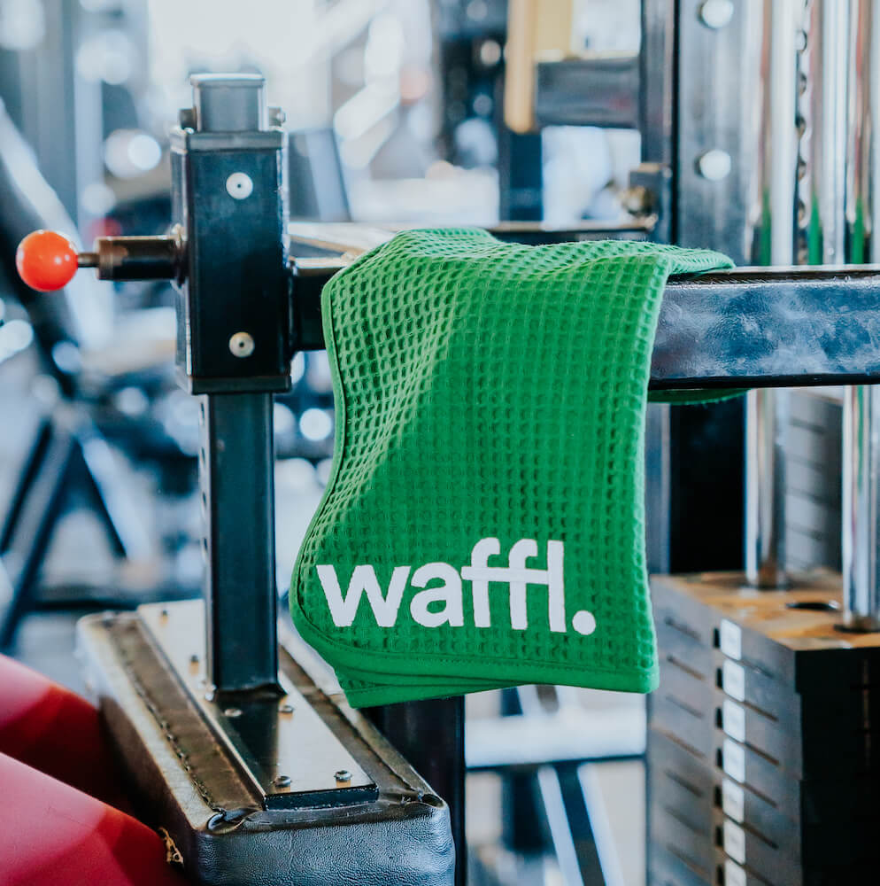 Mini serviette waffl - Vert Bouteille
