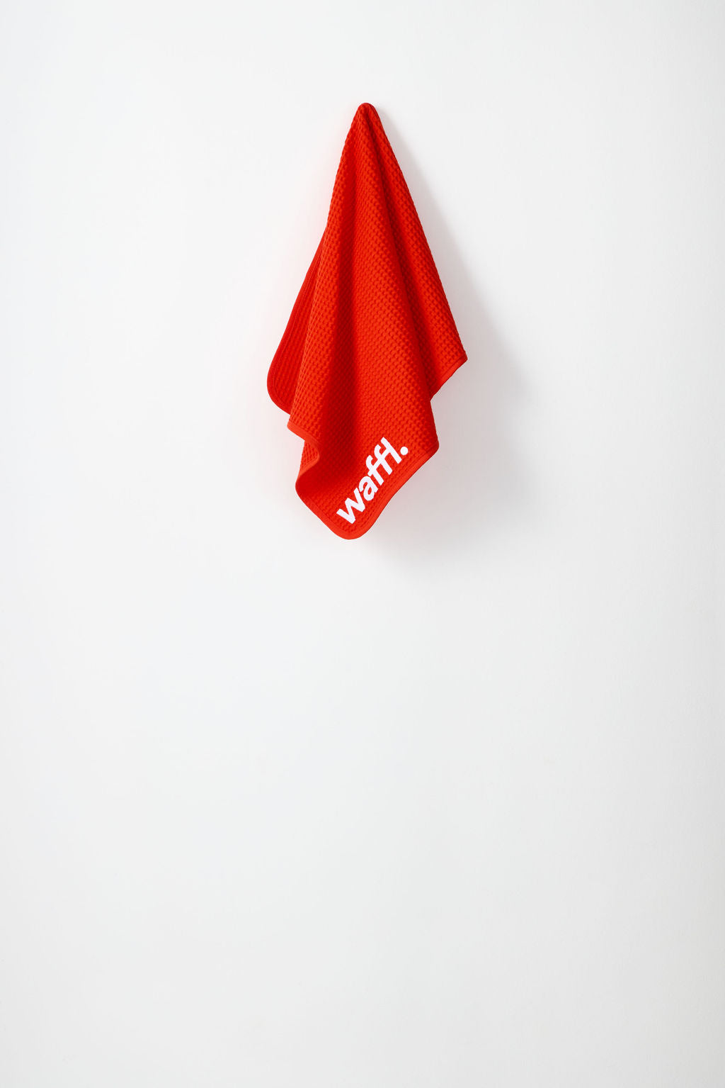 Mini serviette waffl - Rouge