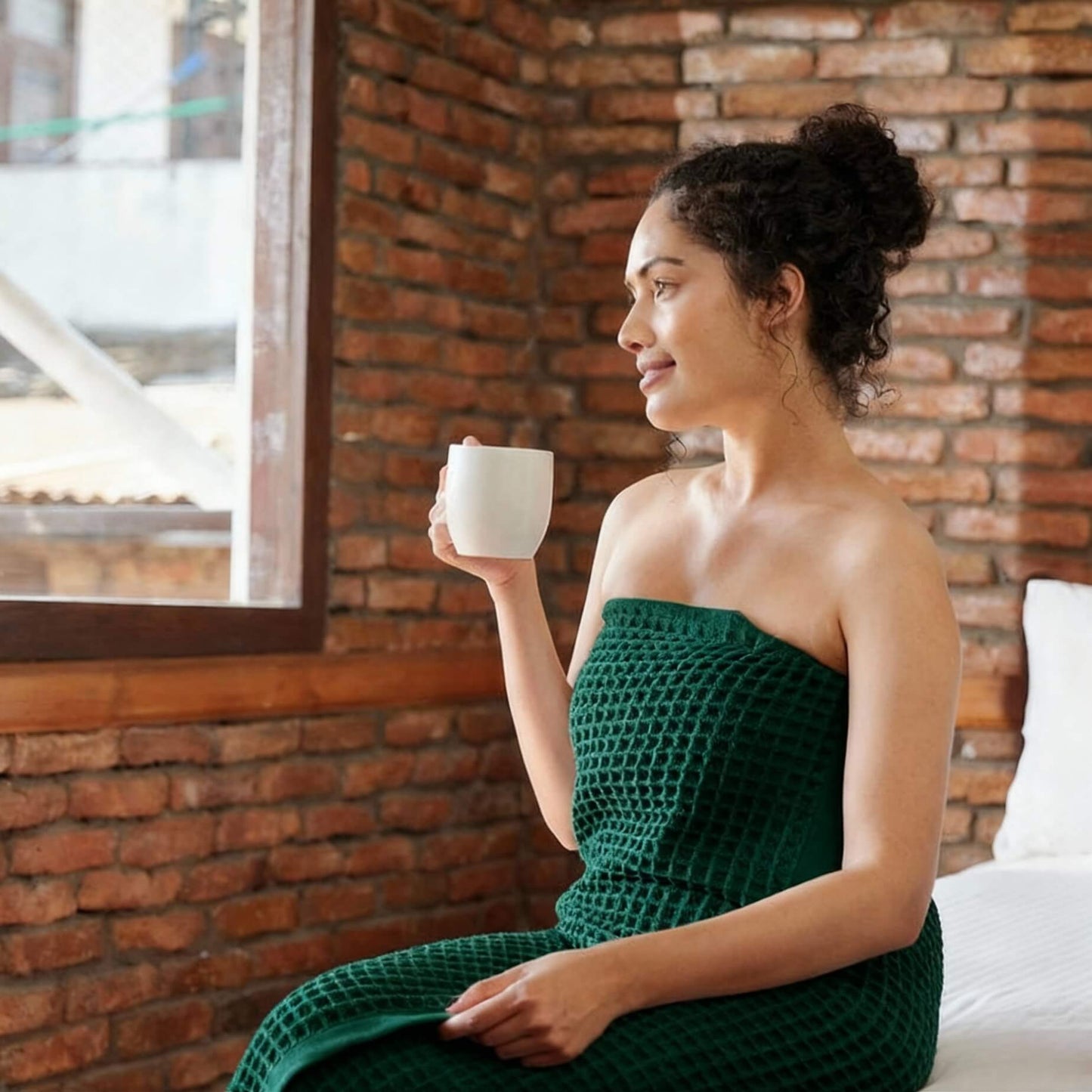 waffl Bath Sheet - Forest